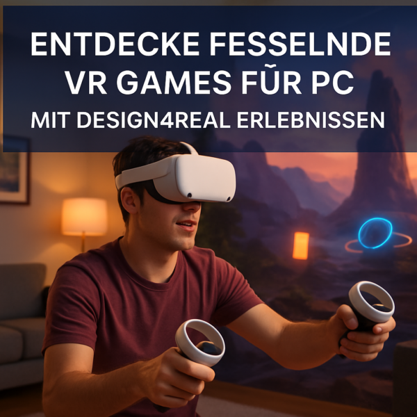 Entdecke fesselnde VR Games für PC mit Design4real Erlebnissen